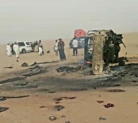 حادث سير مروع يودي بحياة 13 جنديا في محافظة الجوف