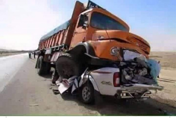 وفاة سبعة أشخاص بحادث مروري مروع على طريق العبر بحضرموت.. أسماء