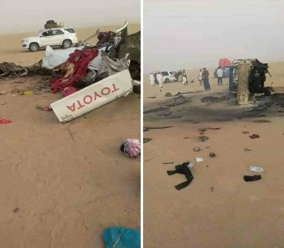 حادث مروري مروع يودي بحياة 13 شخصا في صحراء الجوف