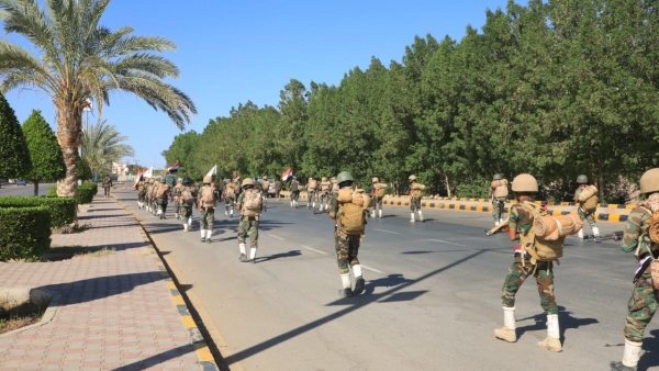  مسير عسكري للوحدات الأمنية في محافظة مأرب
