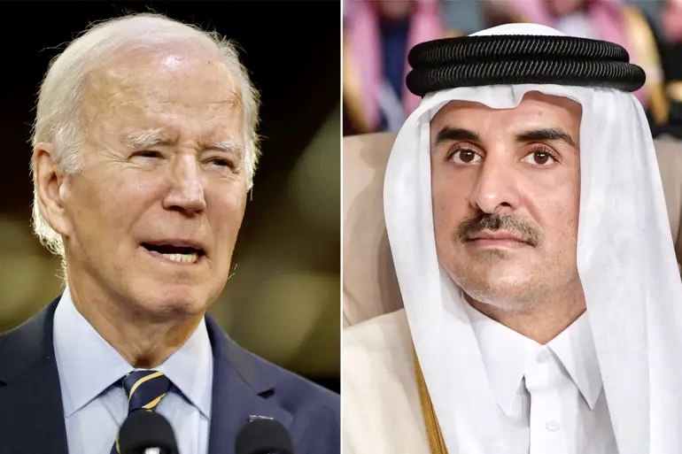 أمير قطر يؤكد باتصال مع بايدن ضرورة وقف إطلاق النار فورا في غزة