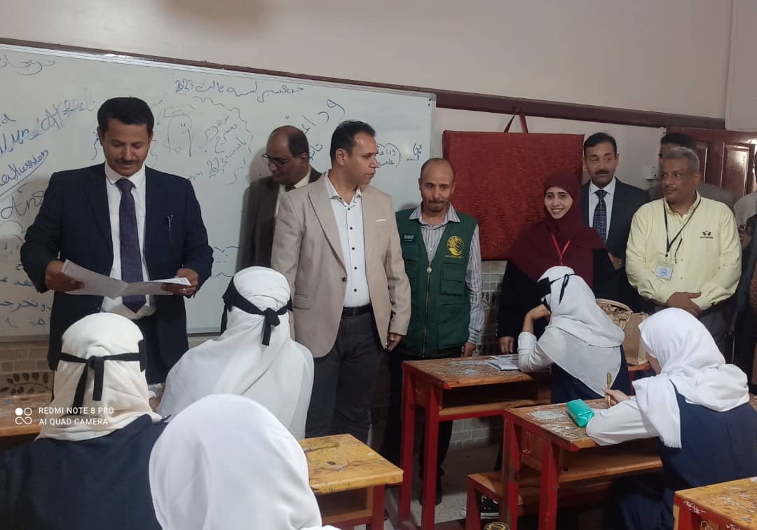 العباب والشوذبي وجواد يدشنون اختبارات الثانوية العامة بعدن