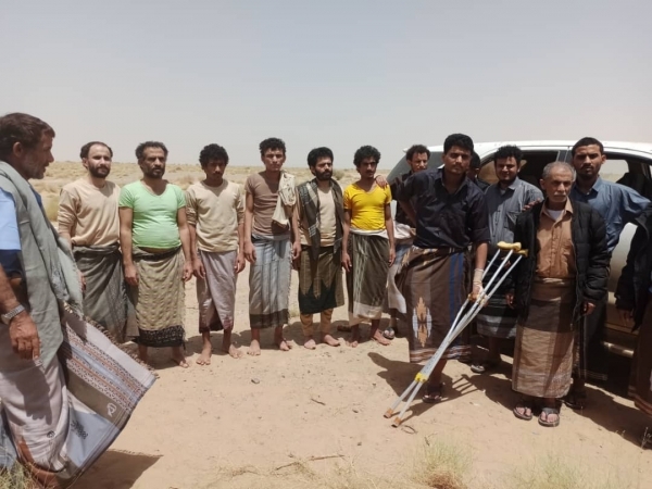 جماعة الحوثيين تؤكد استعادة 21 من مقاتليها المحتجزين لدي التحالف الحكومي في عملية تبادل محلية
