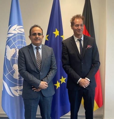 وزير الصحة يبحث مع الجانب الالماني مزيدا من الدعم للقطاع الصحي اليمني.
