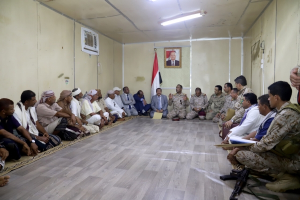 من حجة.. بن عزيز يدعو لتوحيد الصفوف والجهود لمواجهة الحوثيين