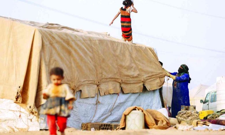 الأمم المتحدة تقول إن 74 في المائة من النازحين اليمنيين نساء وأطفال