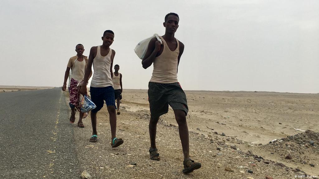 وصول أكثر من 41 ألف مهاجر افريقي اليمن خلال الربع الأول من العام الجاري