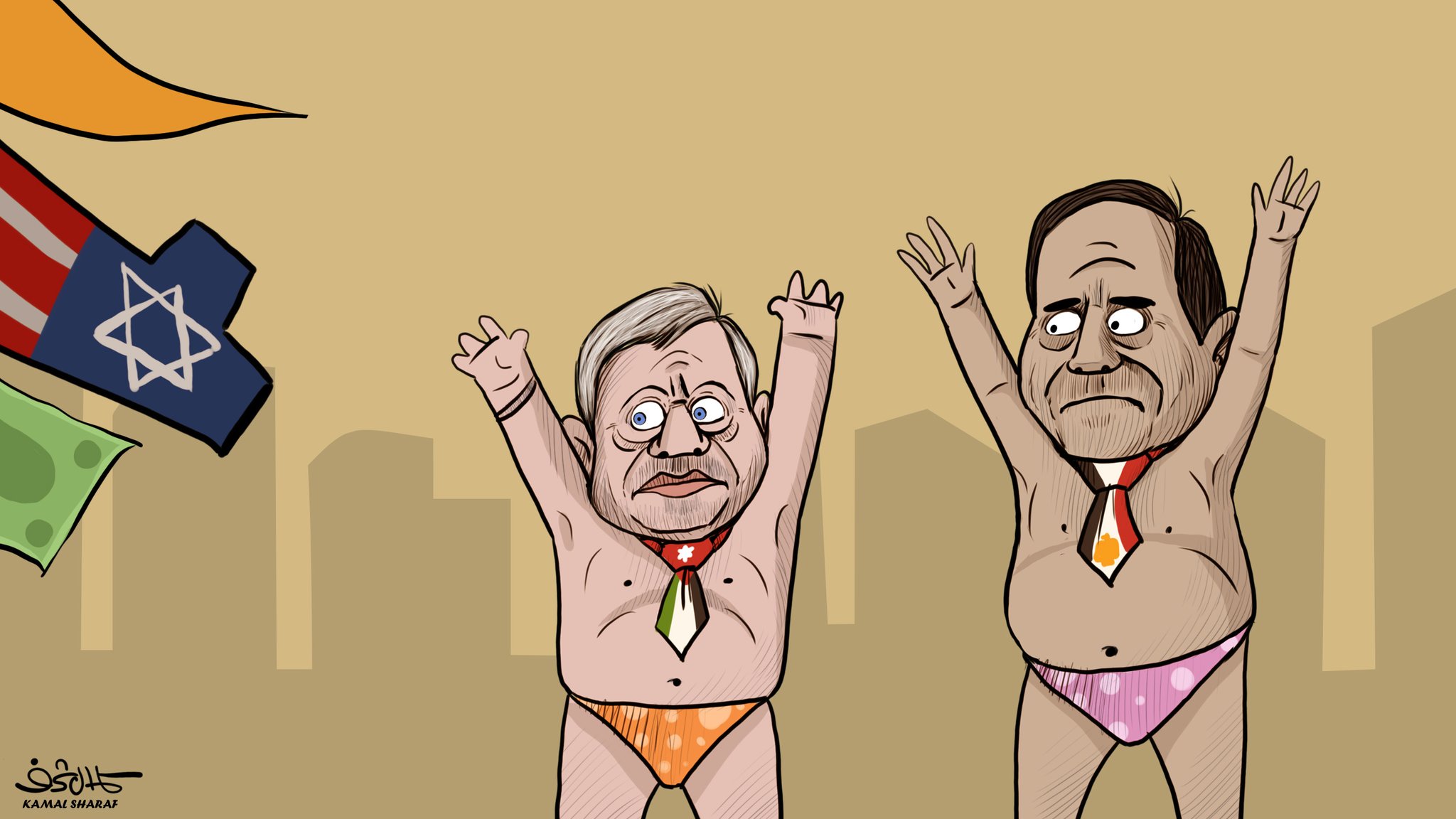 هل تتوقع ان يتمرد السيسي ومعه الملك عبدالله على إرادة ترامب ؟!