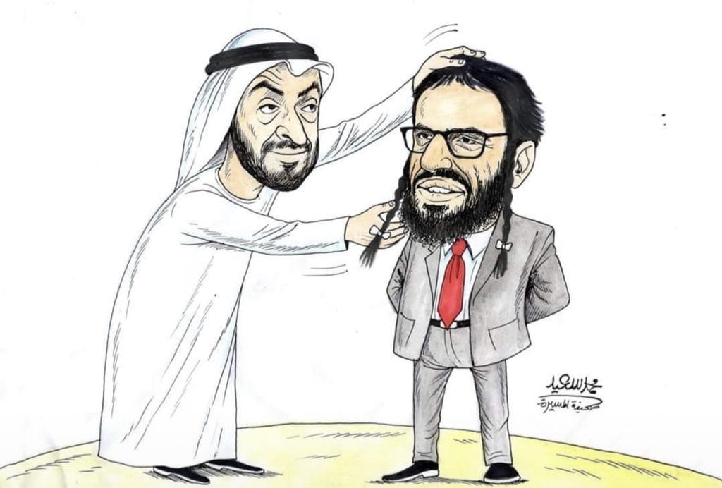 كاريكاتير هاني بن بريك من سلفي الى صهيون 