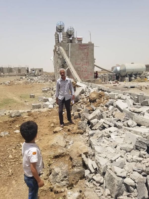 جماعة الحوثي تهدم مدرسة وعدة منازل في مدينة ذمار