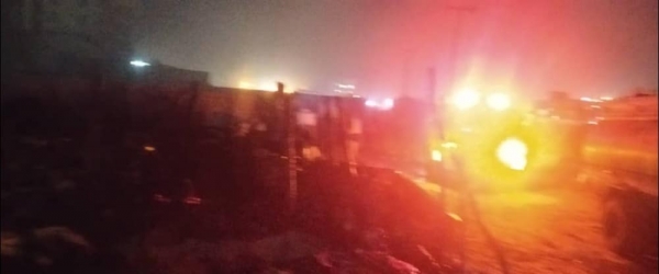 نشوب حريق داخل مخيم للنازحين في محافظة مأرب