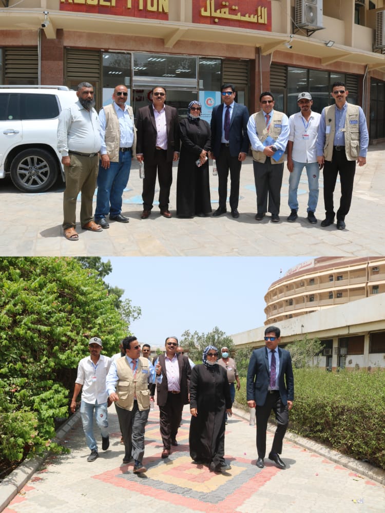 المدير القُطري لمكتب UNOPS يزور مستشفى الصداقة -عدن