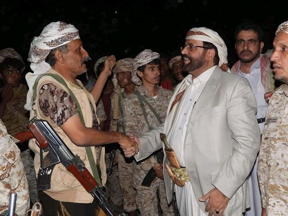 شاهد ظهور سلطان العرادة في الخطوط الامامية جبهة الكسارة مع ابطال شبوة 