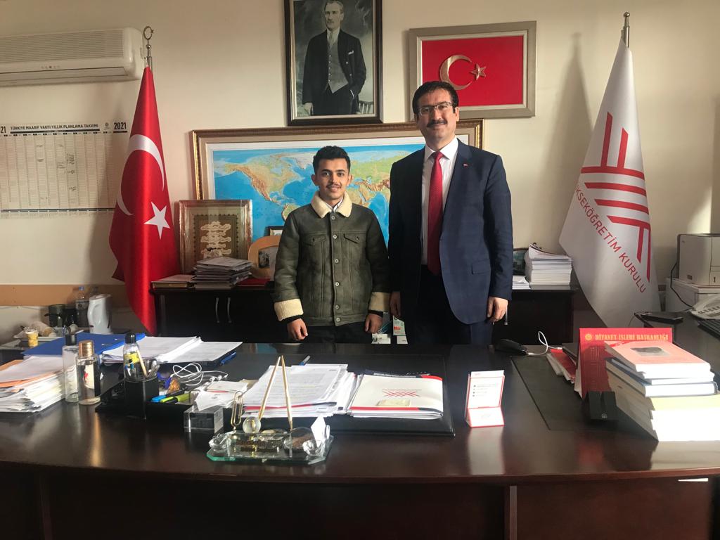 وزير التعليم العالي التركي يلتقي الدكتور محمد القادري : وزير التعليم العالي التركي يلتقي الدكتور محمد القادري