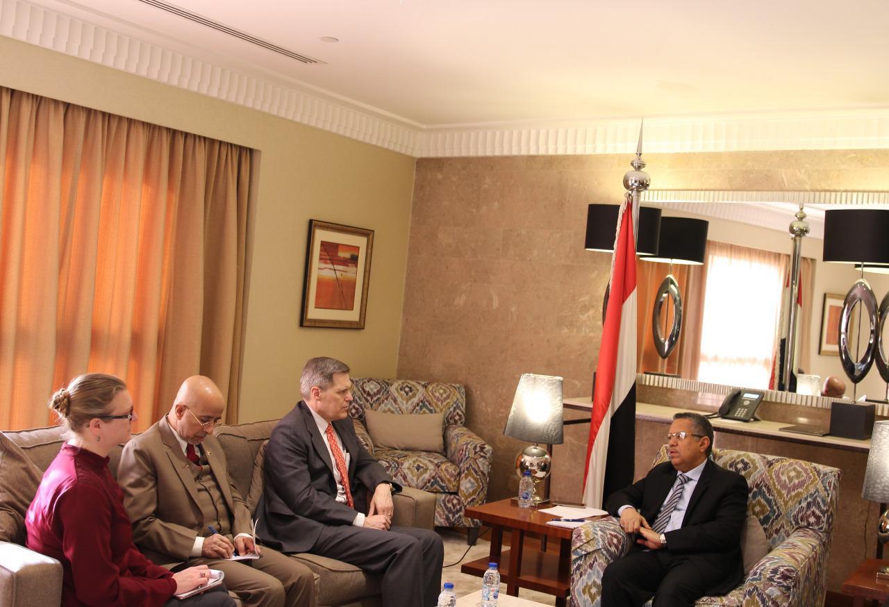 د.بن دغر يستقبل السفير الأمريكي لدى بلادنا لمناقشة آخر التطورات على الساحة اليمنية والأوضاع في المؤتمر الشعبي العام: