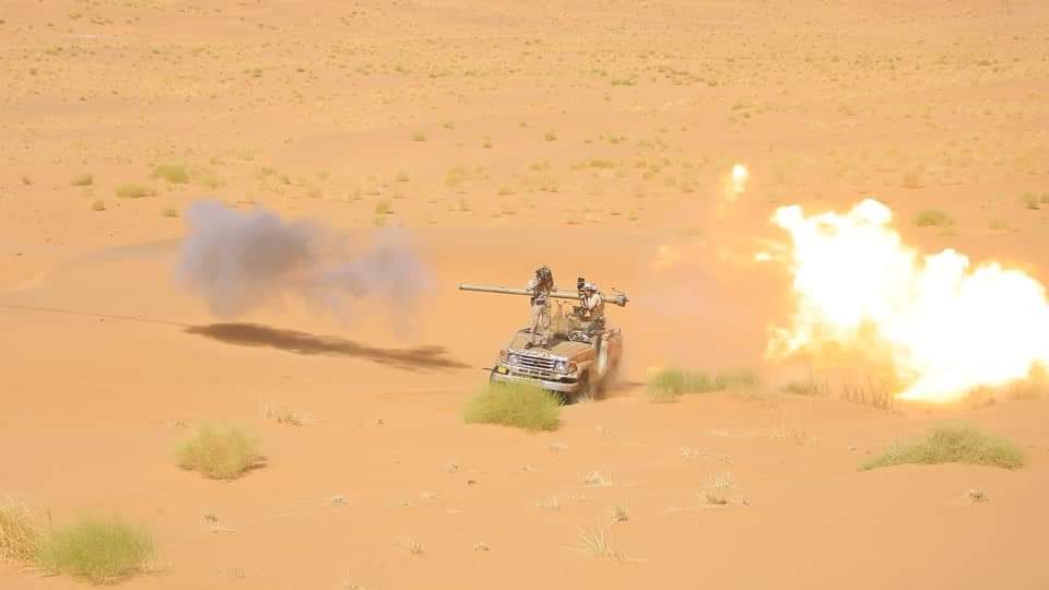 قوات الجيش تصد هجوما عنيفا للحوثيين في مديرية حريب بمأرب