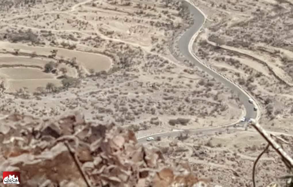 شاهد صورة :خط النادرة في اب تحت نيران قوات الجيش الوطني 