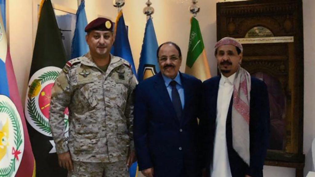 قيادة القوات المشتركة للتحالف " تحالف دعم الشرعيه في اليمن": سمو قائد القوات المشتركة للتحالف يلتقي مشائخ قبيلة خولان الطيال في اليمن.