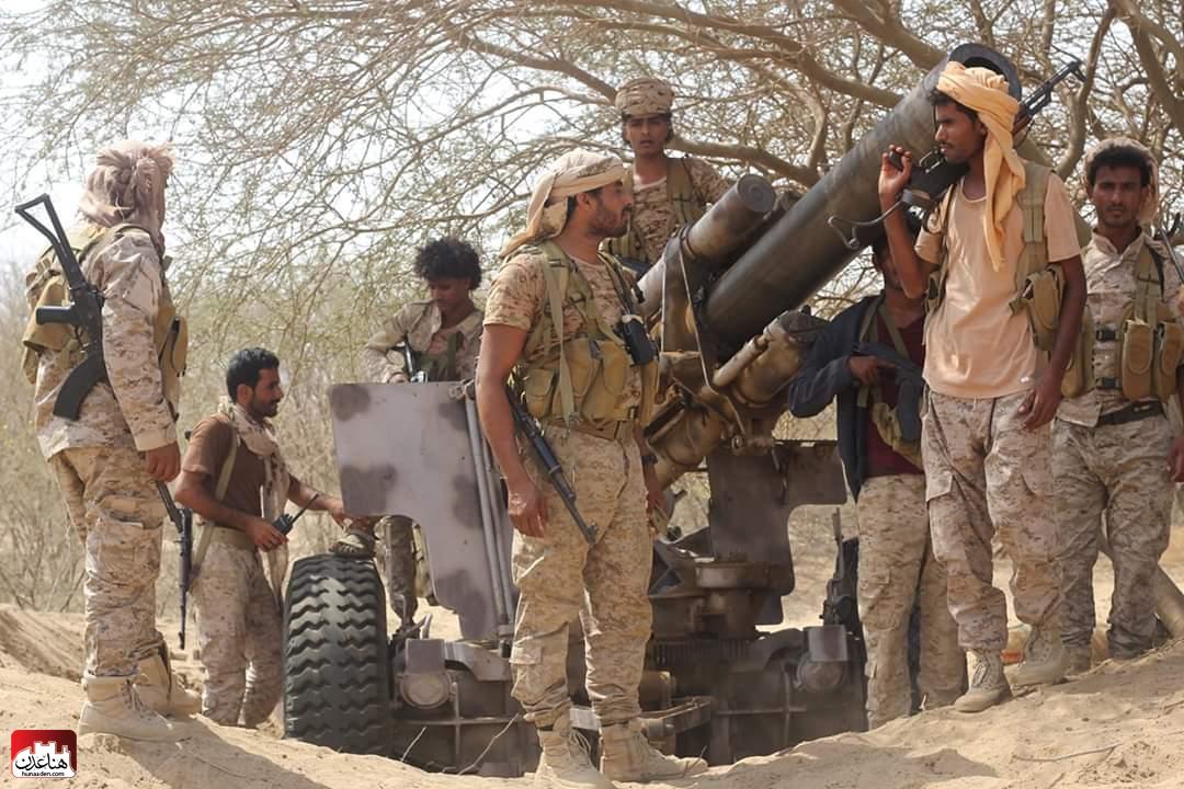 شاهد صورة : العثور على مدفع غريب..في هذه الجبهة بعد تحريرها من ميليشيا الحوثي