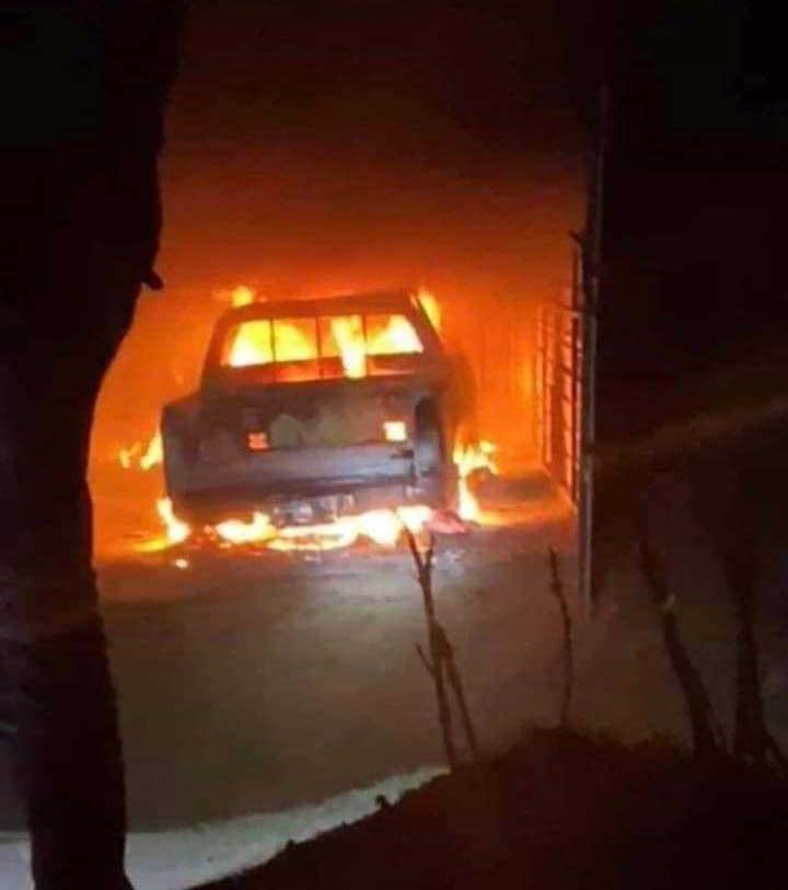 إحراق سيارة مواطن في محافظة إب بعد يومين من إحراق أخرى